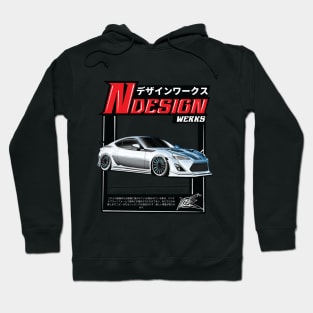 scion frs white blue Hoodie